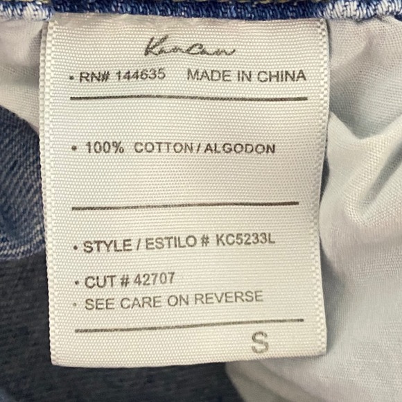 KanCan Denim Paperbag Waist Shorts Cuffed Rolled Blue Jeans Preppy Size Small - Picture 4 of 7